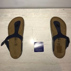 Women’s Birkenstock Gizeh Sandals New. Dark Blue